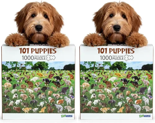 Vista 10 de Funwares Rompecabezas Original de 101 Cachorros – Rompecabezas Divertido de Perros de 500 Piezas – Regalo Divertido para Amantes de los Perros