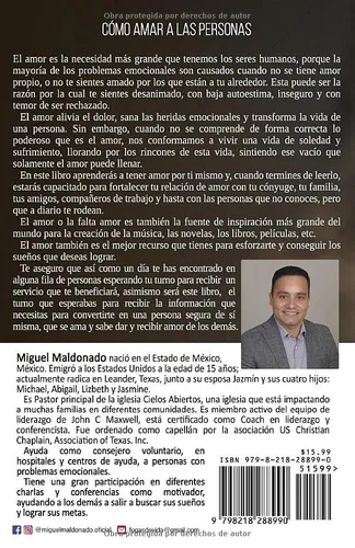 Vista 2 de Cómo amar a las personas Fortalece tus relaciones (Spanish Edition)