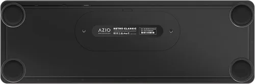 Vista 5 de Azio Retro Classic Bluetooth (Elwood) - Teclado mecánico retroiluminado inalámbrico/USB con cable de madera de nogal vintage para PC/Mac, madera