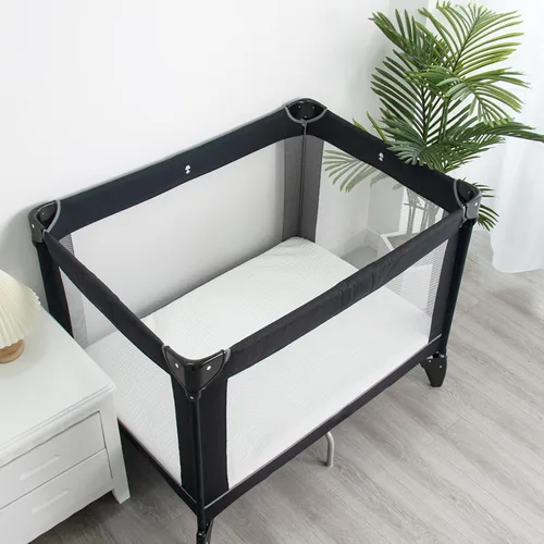 Vista 8 de Pack and Play - Cubrecolchón de 38 x 26 x 1 pulgadas, cubrecolchón Pack N Play Playard Mattress With Removable & Washable Cover, Waterproof