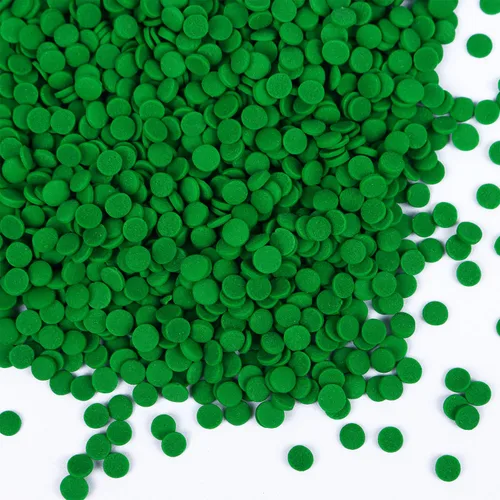 Vista 3 de Espolvorear verde comestible para decoración de pasteles, gránulos de confeti verde, gránulos redondos, perfectos para hornear, pasteles, cupcakes