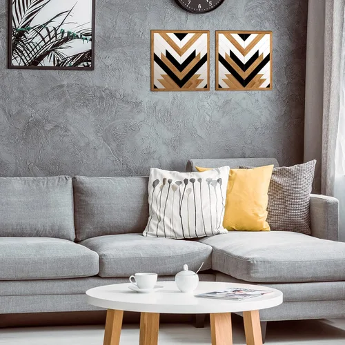Vista 4 de Yulejo 2 piezas de decoración de pared azteca para baño occidental, decoración del hogar occidental, decoración del suroeste mexicano rústico