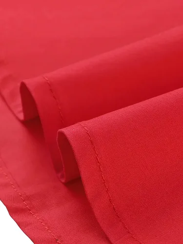 Vista 6 de Allegra K Vestido de camisa de algodón con botones para mujer