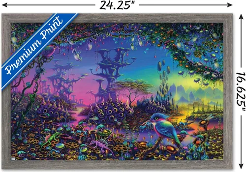 Vista 3 de Trends International Danny Flynn - Riverside Wall Poster, 22.4L x 14.7W, Barnwood Framed Version Versión enmarcada Barnwood