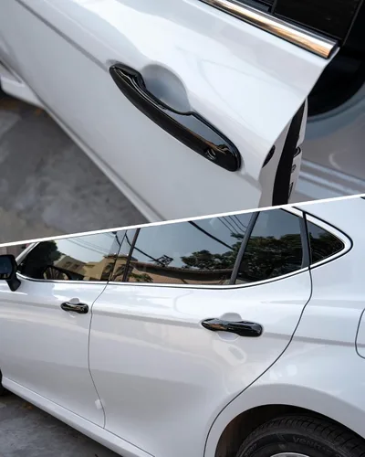 Vista 5 de CKE Cubiertas de manija de puerta a presión para Toyota Camry 2018-2026 Negro