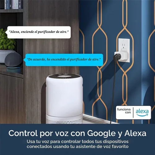 Vista 3 de Enchufe inteligente de Wyze Lifestyle, enchufe de salida Wi-Fi para hogar inteligente de 2.4GHz compatible con Alexa, Asistente de Google, IFTTT, 15