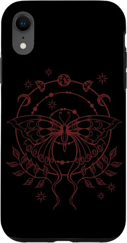 Vista 25 de Alt Emo Fairy Grunge Fairycore Goth Moth Moon Phases Case for iPhone 16
