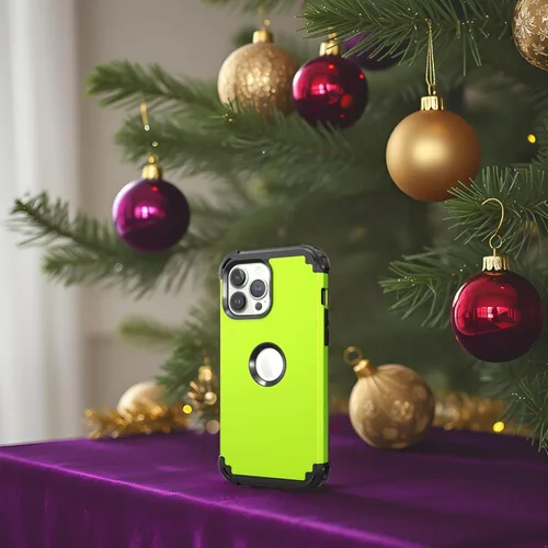 Vista 5 de IDweel Funda para iPhone 14 Pro Max con Protector de Pantalla para Mujeres, 3 en 1, a prueba de golpes, ajuste delgado, híbrida, resistente, Hierba