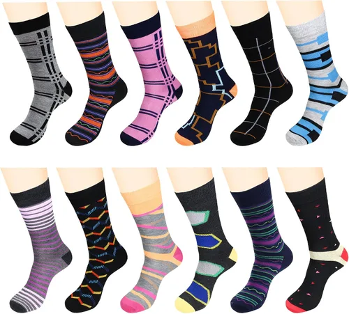 Vista 15 de 12 pares de calcetines de vestir para hombre