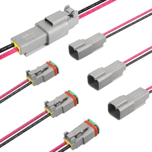 Vista 10 de JRready ST9031 Deutsch 2 cables DTP Pigtail Conector 10AWG UL3266, 2