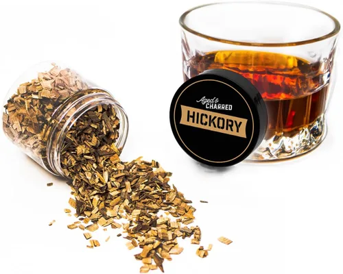Vista 3 de 400 chips de madera para ahumar cócteles, paquete grande de sabores atrevidos, pecana, nogal, roble, mezquite, chips de madera para ahumar whisky