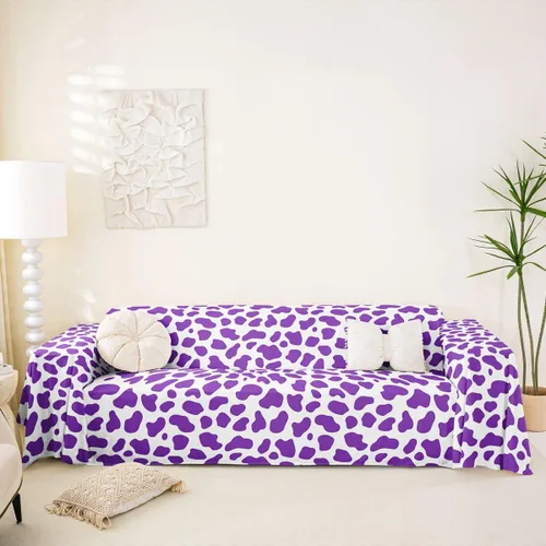 Vista 15 de Erosebridal Funda protectora para sofá, diseño de vaca lechera, diseño de vaca verde manzana, funda acolchada para sofá de animales occidentales