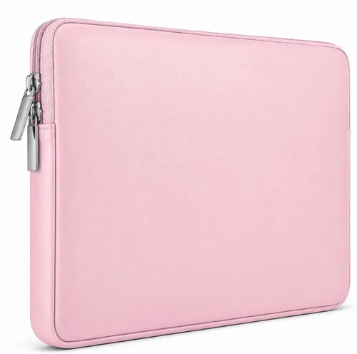 Vista 8 de RAINYEAR - Funda protectora de piel sintética suave para laptop de 15.6 Marrón