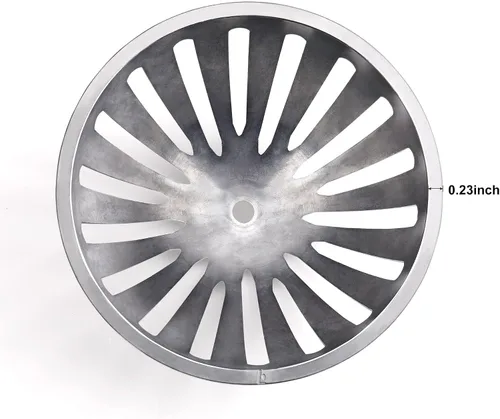 Vista 9 de Cubierta de drenaje de piso de aluminio, cubierta de cúpula resistente 5-1/2 pulgadas Commercial Floor Drain Strainer, Preventing Leaves from