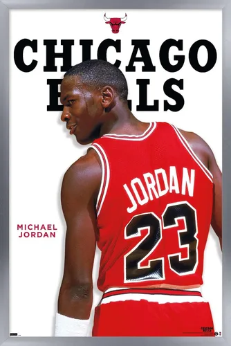 Vista 9 de Trends International Michael Jordan - Póster de pared de la serie de características, 22.4 pulgadas de largo x 14.7 pulgadas, versión enmarcada