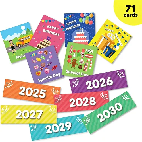 Vista 3 de EAMAY - Calendario mensual de bolsillo para aula con 71 tarjetas para el aprendizaje de niños para el hogar, suministros para la educación en casa