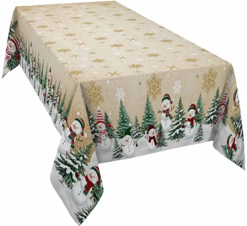 Vista 18 de Mantel rectangular impermeable con hojas de eucalipto de otoño, 52 x 70 pulgadas, mantel otoñal, rústico, girasol, acuarela, botánico, a prueba