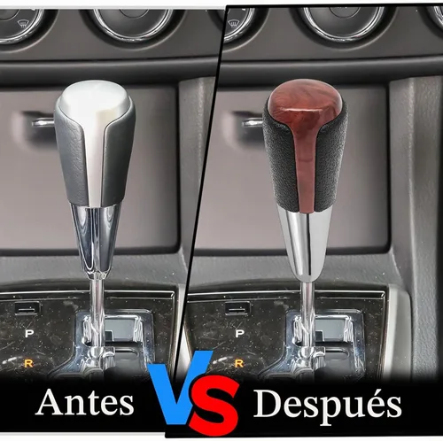 Vista 7 de Compatible con Toyota Camry Corolla Highlander RAV4 Pomo de palanca de cambios de fibra de carbono Cubierta de cabeza de palanca de cambios
