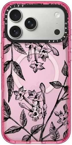 Vista 126 de CASETiFY Impact iPhone Air Case [Delgada/Compatible con Magsafe / 8.2 ft. Protección contra Caídas de Grado Militar 4X] - Lazos - Rosa Arcos