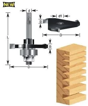 Vista 2 de Timberline - 3/16 Kerf 3 Wing (270-24)