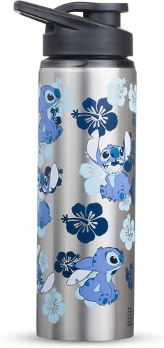 Vista 11 de Silver Buffalo Disney Lilo y Stitch Saludos desde Hawái con Scrump, Vaso de doble pared con forma de piña, 473 ml (16 oz)