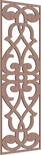 Vista 48 de 9 3/8"W x 24 3/8"H x 1/4"T Bellaire Decorativos Paneles de pared de madera calado, abedul