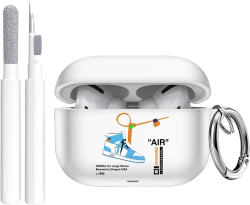 Vista 10 de Gedicht Funda para Airpods Pro, lindo diseño de fútbol de TPU suave fundas para Airpods Pro 1ª generación, a prueba de golpes para Airpods Pro 2019