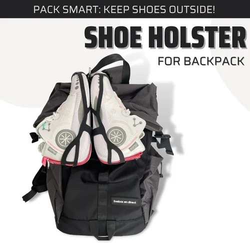 Vista 4 de ILouxNei Accesorio deportivo con clip para calzado, transporta, seca, organiza, cuelga zapatos adicionales, botas o equipo en tu bolsa, se adapta a