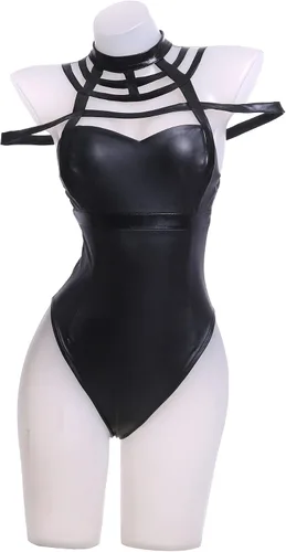 Vista 2 de Vibsion Yor Forger Cosplay Bodysuit Bunny Costume Womens Anime Black Bunny Suit