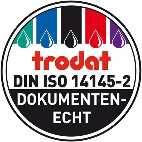 Vista 8 de Trodat 4912Typo - Sello de texto impreso, autoajustable, 4 líneas, color azul
