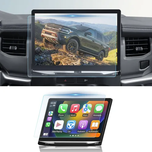 Vista 8 de BIBIBO Protector de pantalla mate para Ford Expedition 2024 2022-2024 Ford Expedition SYNC4 película protectora de vidrio templado mate esmerilado