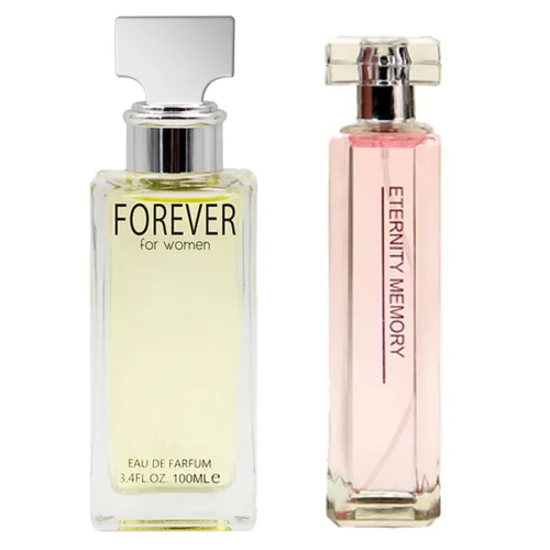 Vista 2 de Forever and Eternity Parfum - Conjunto combinado de perfume para mujer, botella de 3.4 oz / 3.4 fl oz cada uno (fragancia para mujer, paquete de 2)