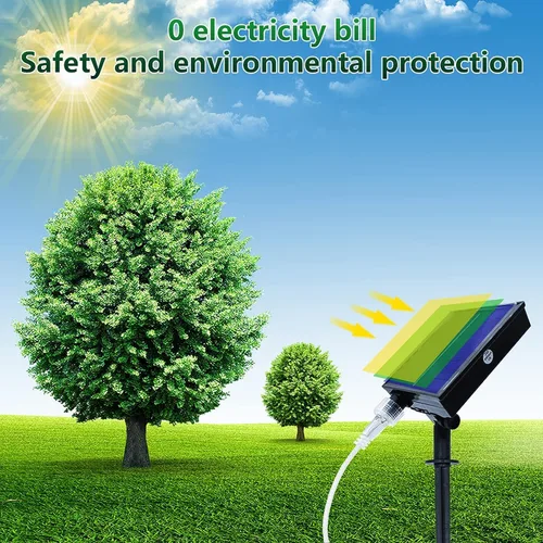 Vista 2 de Tira de luces LED solares azules para exteriores, tira LED impermeable IP67 de 16.4 pies, cable USB para uso recargable, cuerda de luces solares
