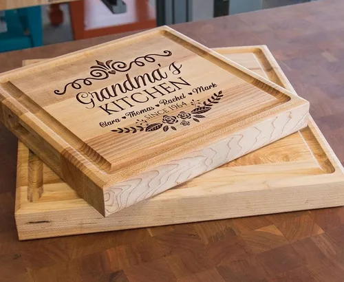 Vista 4 de Tabla de cortar personalizada para mamá Grrandmother Tablas de cortar personalizadas para el día de la madre para mujeres
