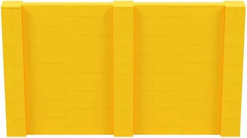 Vista 227 de EverBlock Kit de pared de 5 x 4 pies Bloques de construcción modulares Sistema de pared para edificios, pantallas y estructuras Divisor