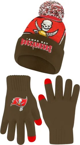 Vista 54 de Ultra Game Adults NFL Official Super Soft Winter Beanie Knit Hat With Warm Touch Screen Gloves