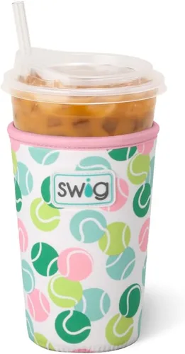 Vista 16 de Swig Life Coolie para taza helada mediana de 22 onzas, funda aislante estándar de 22 onzas con asa, aislamiento de neopreno mantiene las bebidas