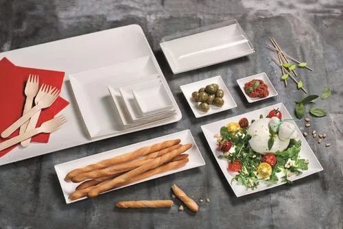 Vista 5 de PacknWood - 210SPKBEM - Tenedores envueltos individualmente - Cubiertos de bambú 100% naturales y compostables, Spork de plástico desechable