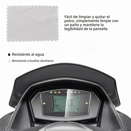 Vista 3 de Protector de pantalla de repuesto para tablero de instrumentos para Yamaha NMAX 155 NMAX155 2020 2021 2022