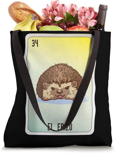 Vista 4 de El Erizo Mexican Slang Chicano Bingo Cards Tote Bag