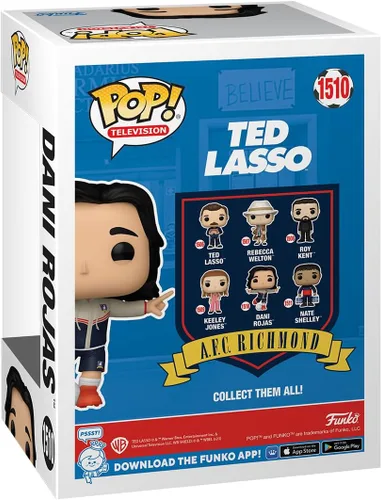 Vista 3 de Funko POP! TV: Ted Lasso - Dani Rojas - Figura de vinilo coleccionable - Idea de regalo - Producto oficial - para niños y adultos - Fans