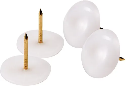 Vista 5 de Waxman Consumer Group 4603095N - Deslizadores para muebles (7/8 pulgadas), color blanco, 4