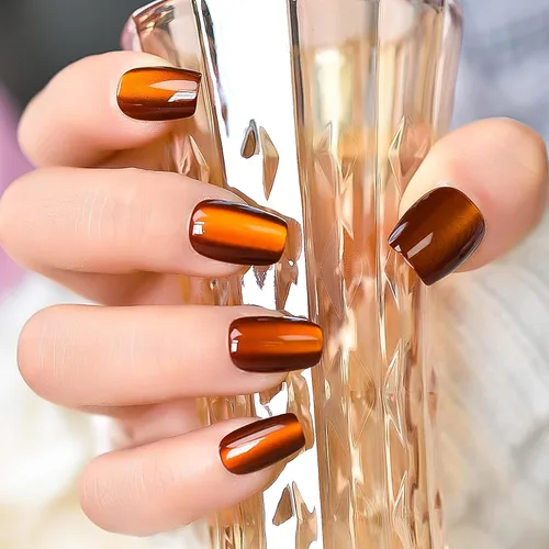 Vista 37 de Gelnails - Uñas postizas cortas a presión con punta francesa blanca, 30 Almendra francesa blanca