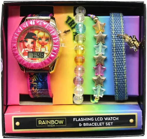 Vista 7 de Rainbow High Reloj digital para niñas (modelo RNB40003AZ), multicolor, Multi, Digital