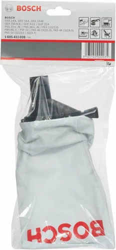 Vista 4 de Bosch 1605411026 Bolsa de polvo para lijadoras de banda y órbita aleatoria