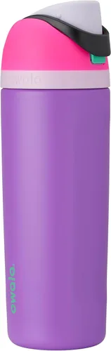 Vista 59 de Owala FreeSip - Botella de agua de acero inoxidable de 24 onzas, pistas de esquí de los años 80