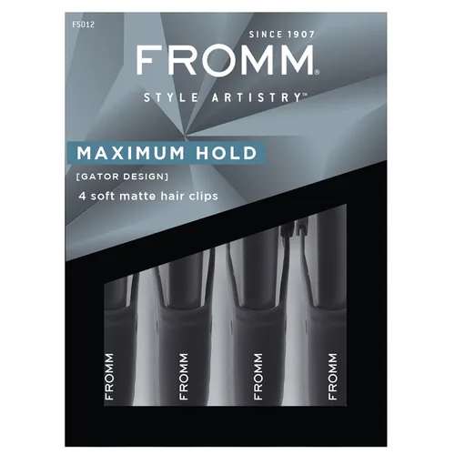 Vista 5 de Fromm F5012 Gator Clips Negro Paquete de 4
