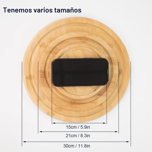 Vista 5 de Cúpula de postre de cristal de 4.9 pulgadas con base, bandeja decorativa para tartas de 6.3 pulgadas