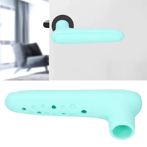 Vista 7 de Funda de silicona para manija de puerta, protector de pomo de puerta de seguridad para niños, anticolisión, antiestático, funda protectora para pomo