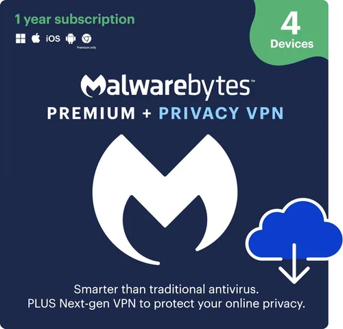 Vista 10 de Malwarebytes Premium 1 Year, 5 Device Windows, Mac OS, Android, Apple iOS, Chrome [Online Code]